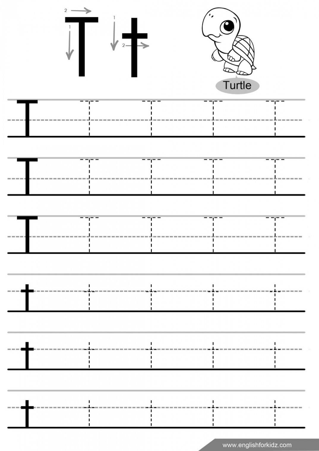 English for Kids Step by Step: Letter Tracing Worksheets (Letters