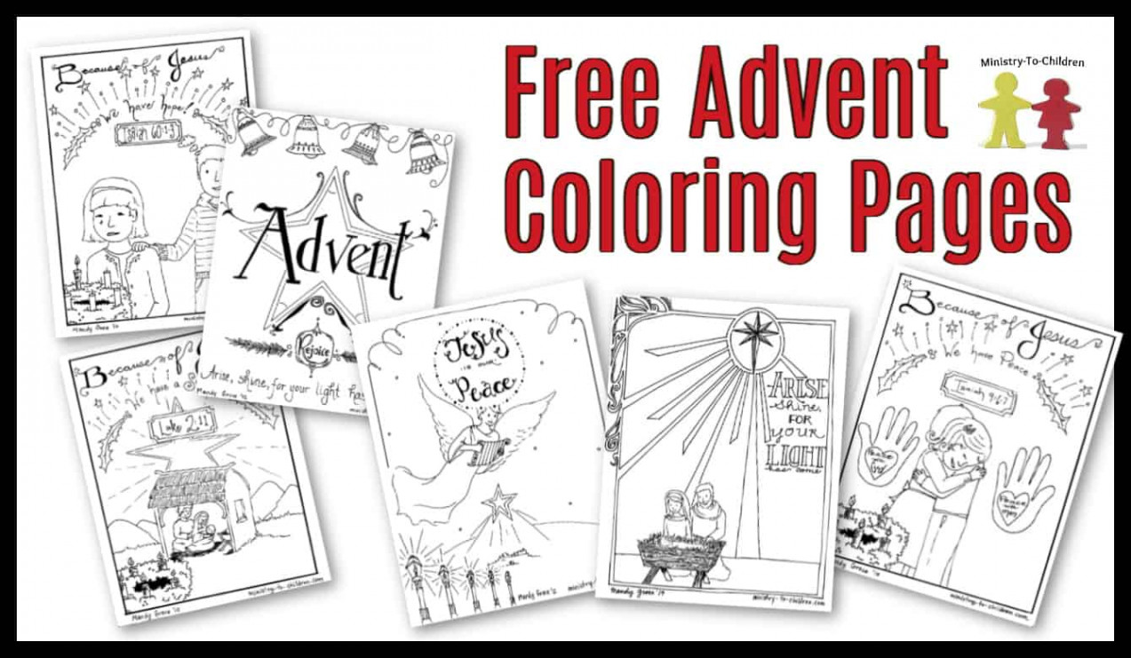 Free Advent Coloring Pages for Kids (Christmas Printables)