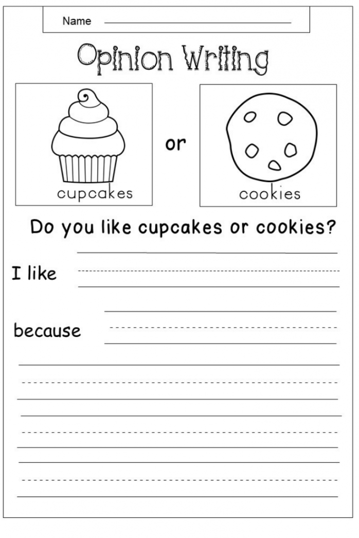 Free Opinion Writing Printable - kindermomma