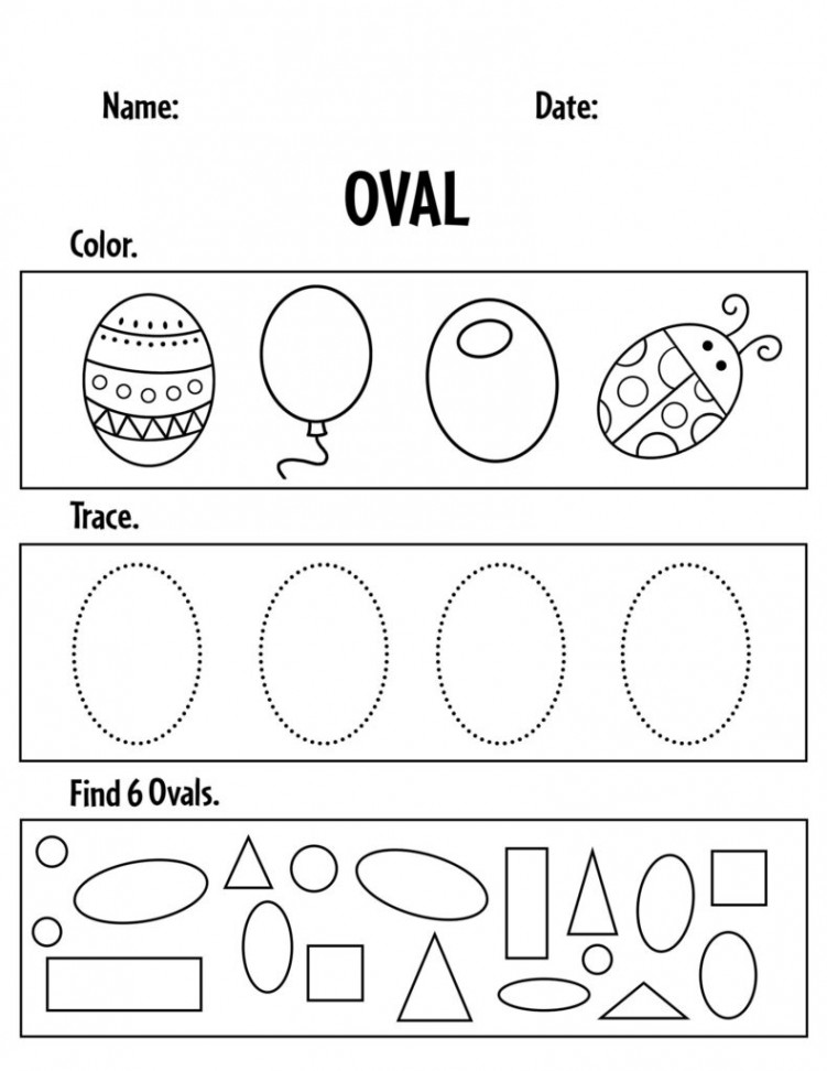 Free Oval Worksheets for Preschool! ⋆ The Hollydog Blog