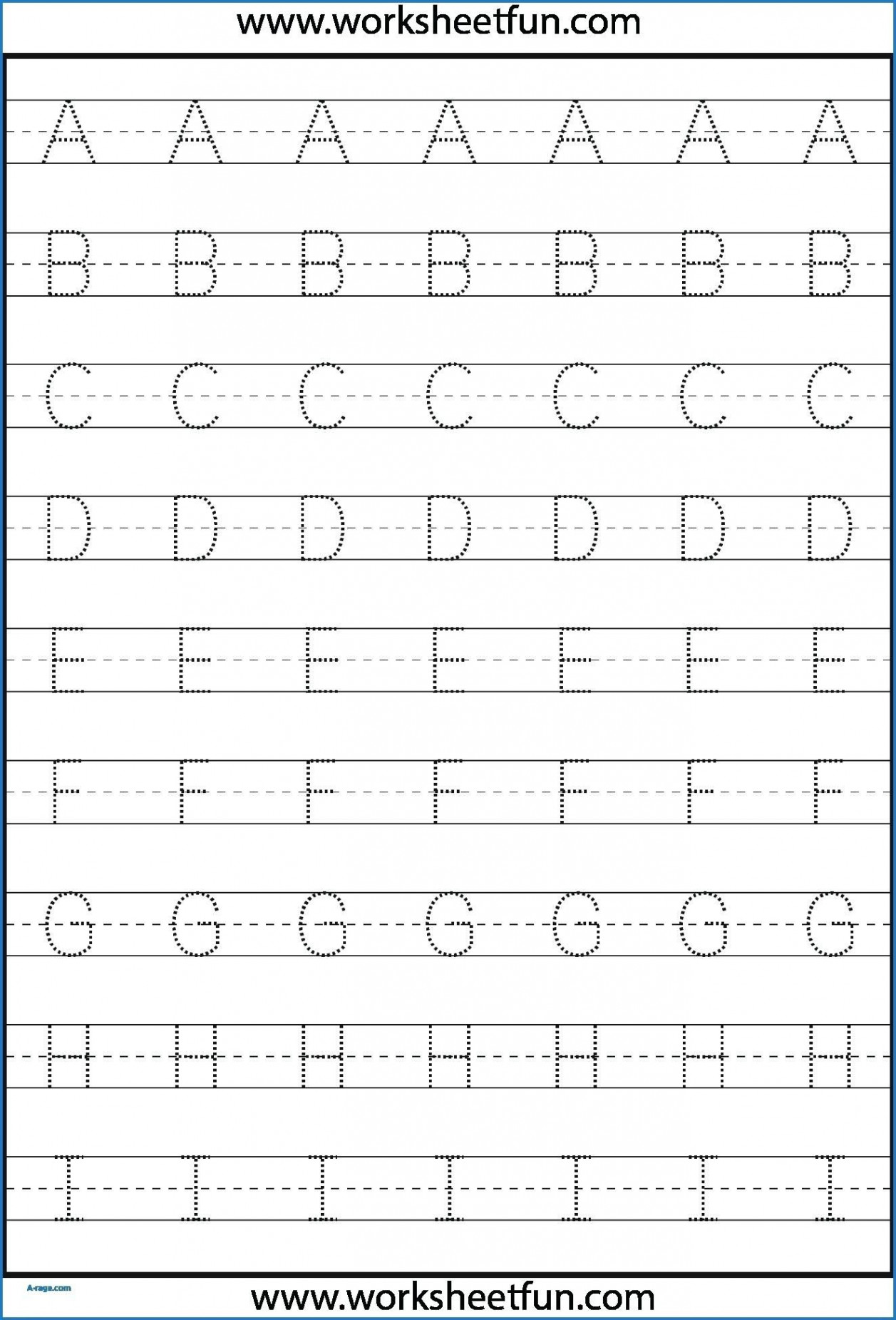 Kindergarten Letter Tracing Worksheets Pdf - Wallpaper Image