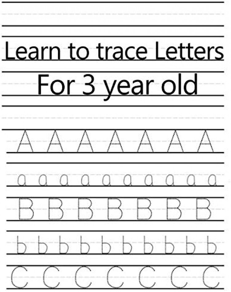 Learn To Trace Letters for  Year Old: Learning letters worksheets (tracing  alphabet and numbers) Workbook Practice For Kindergarteners