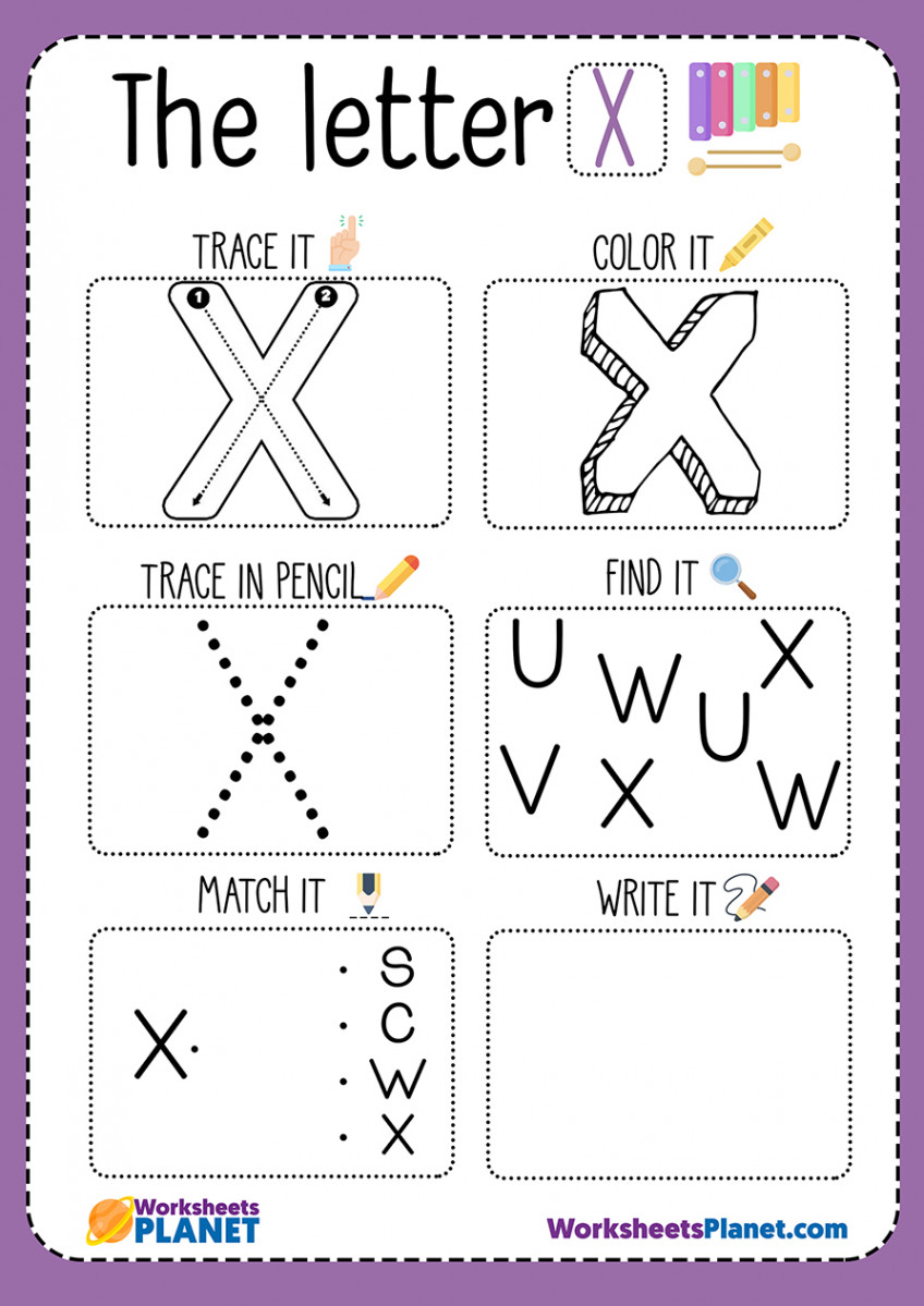 Letter X Worksheet