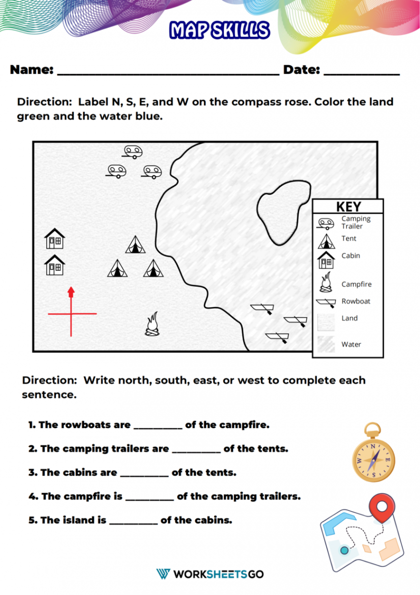 Map Skills Worksheets  WorksheetsGO