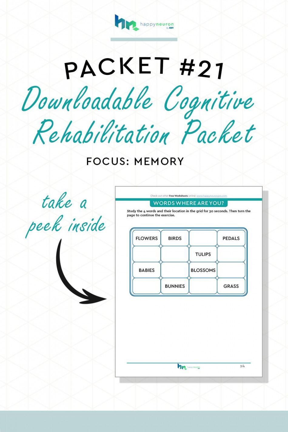 Memory Worksheets