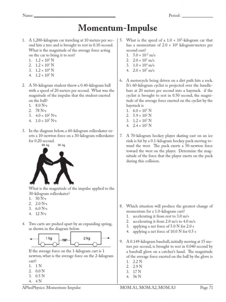 Momentum Impulse  PDF  Momentum  Force