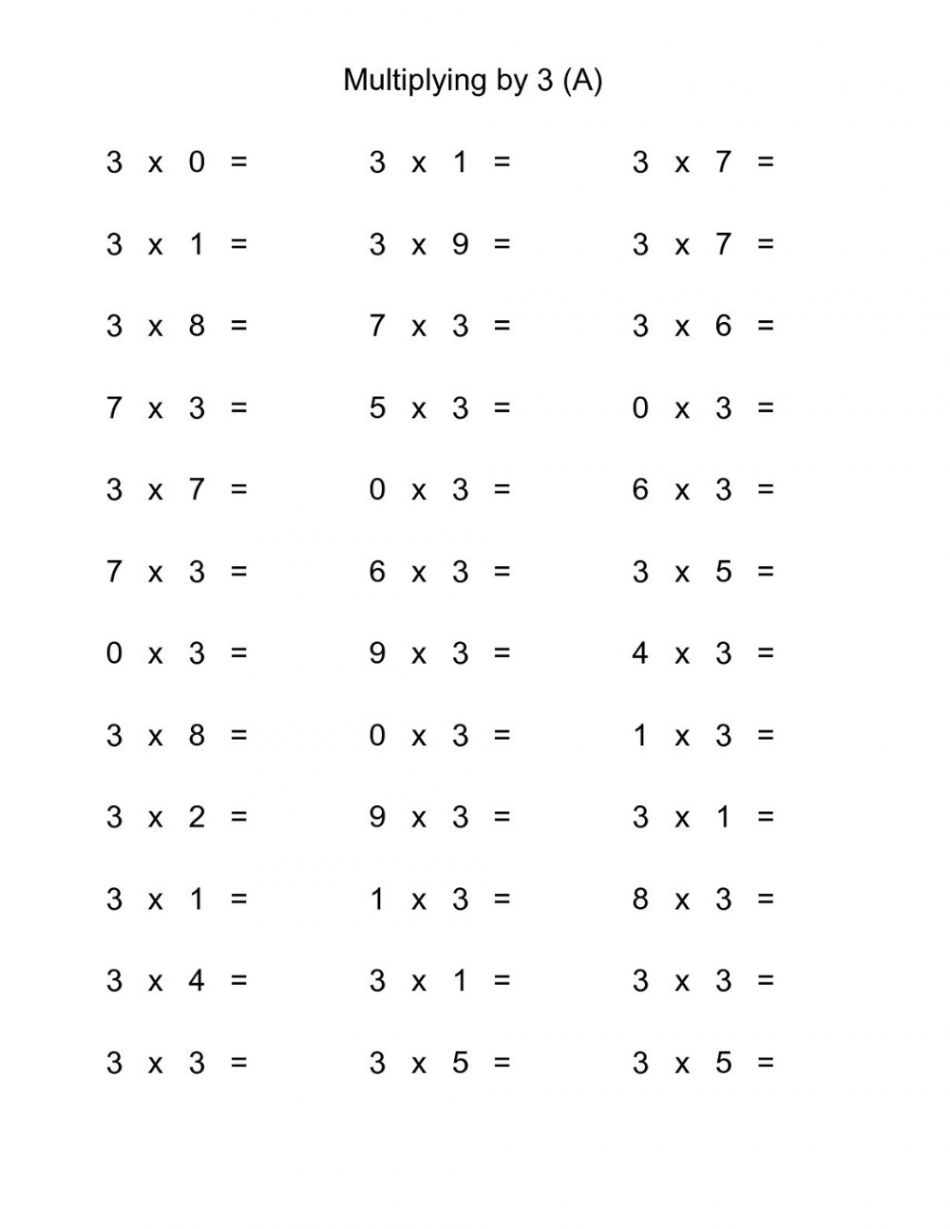 Multiply by  Worksheets  Activity Shelter  Math fact worksheets