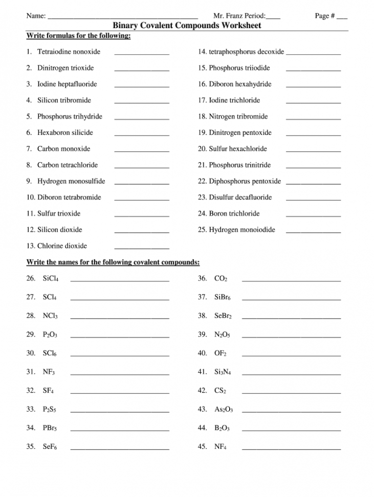 Naming covalent compounds worksheet: Fill out & sign online  DocHub