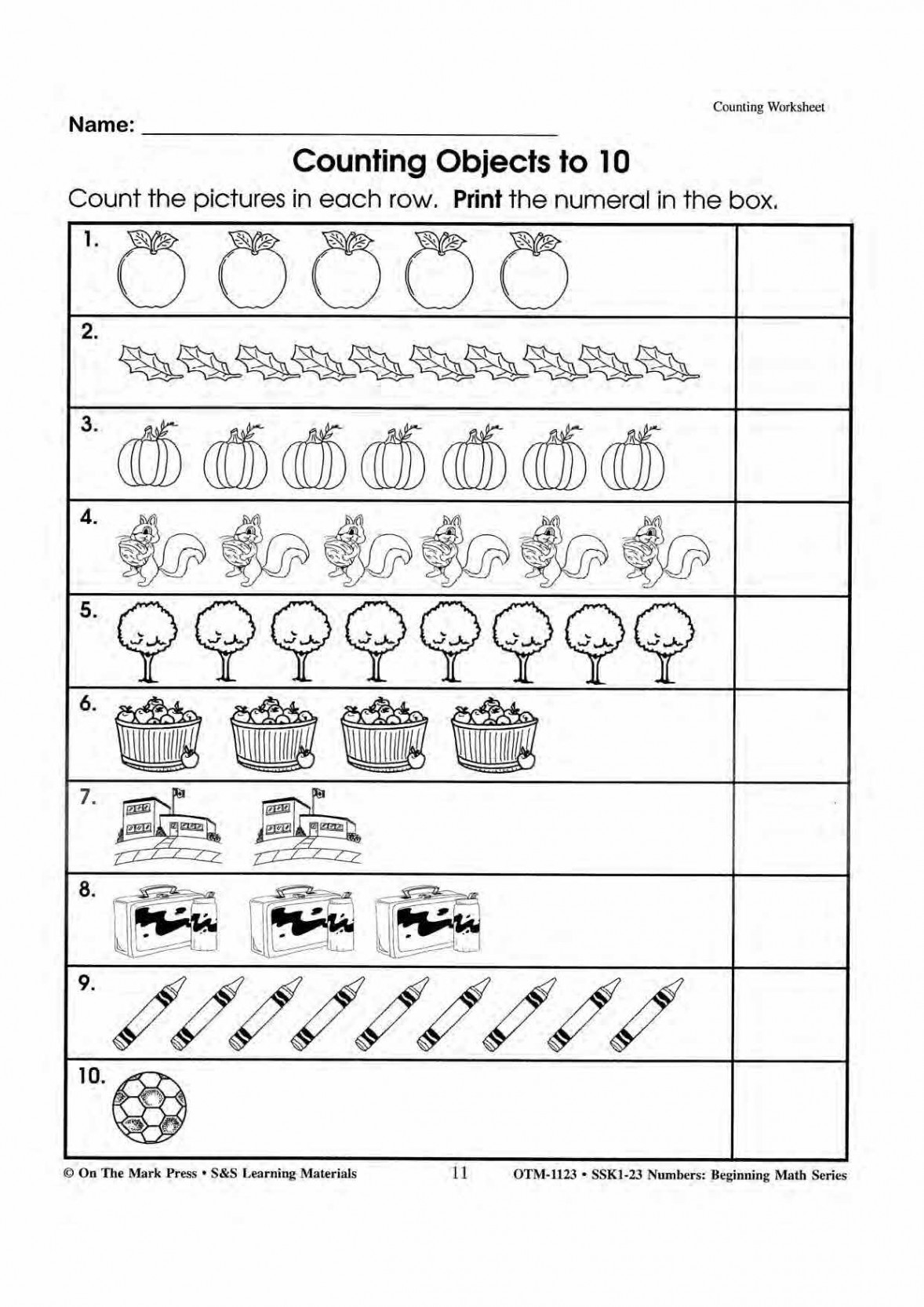 Number Concepts - Worksheets