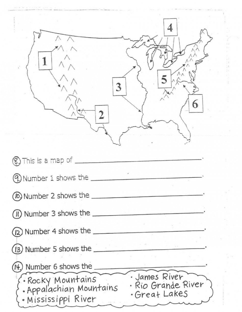 Physical Features of the United States worksheet  Live Worksheets