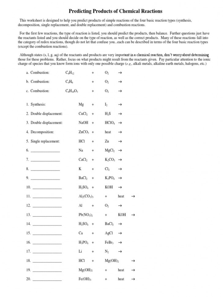 Predicting Products of Chemical Reactions  PDF  Ion  Chemical