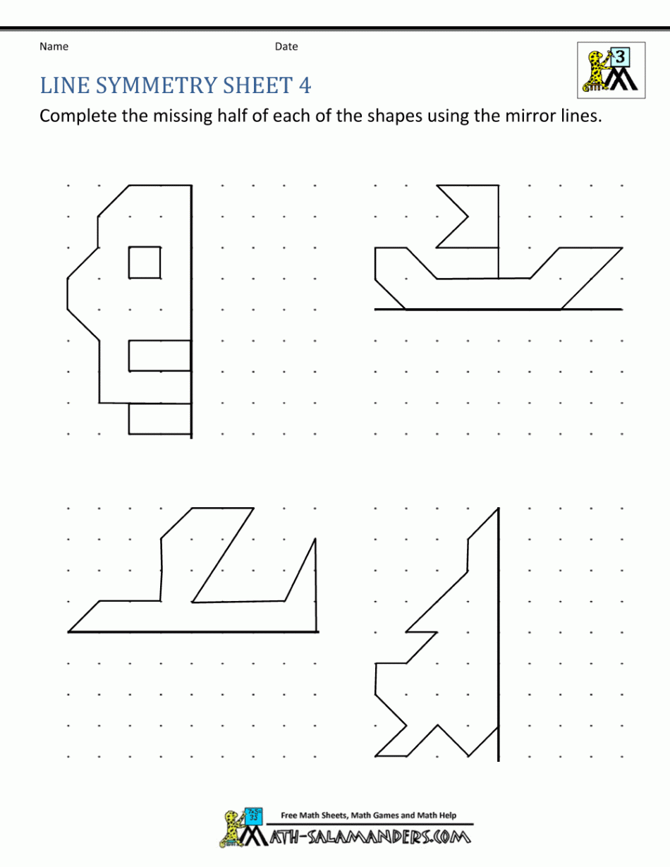 Symmetry Worksheets