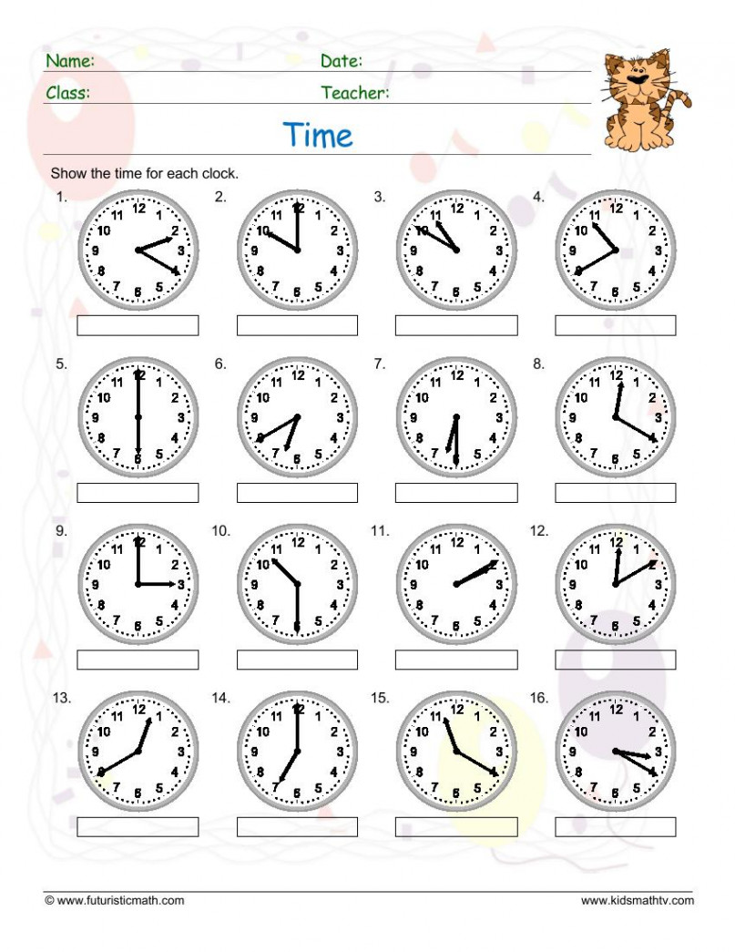 Telling Time Worksheets pdf Downloads  MATH ZONE FOR KIDS