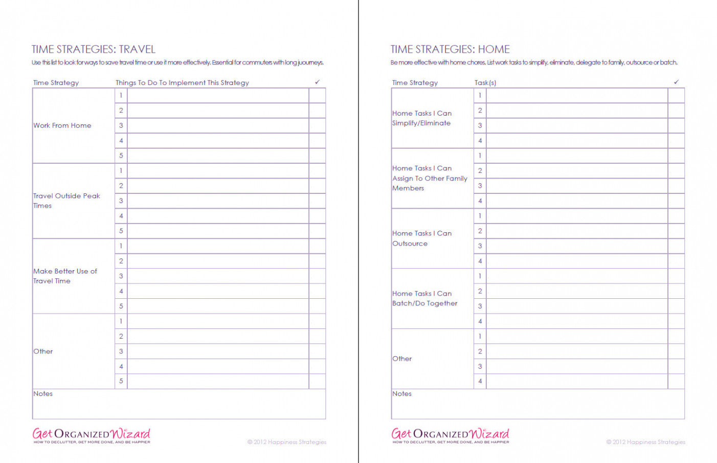 Time Management Worksheets  Productivity Planners & To Do Lists