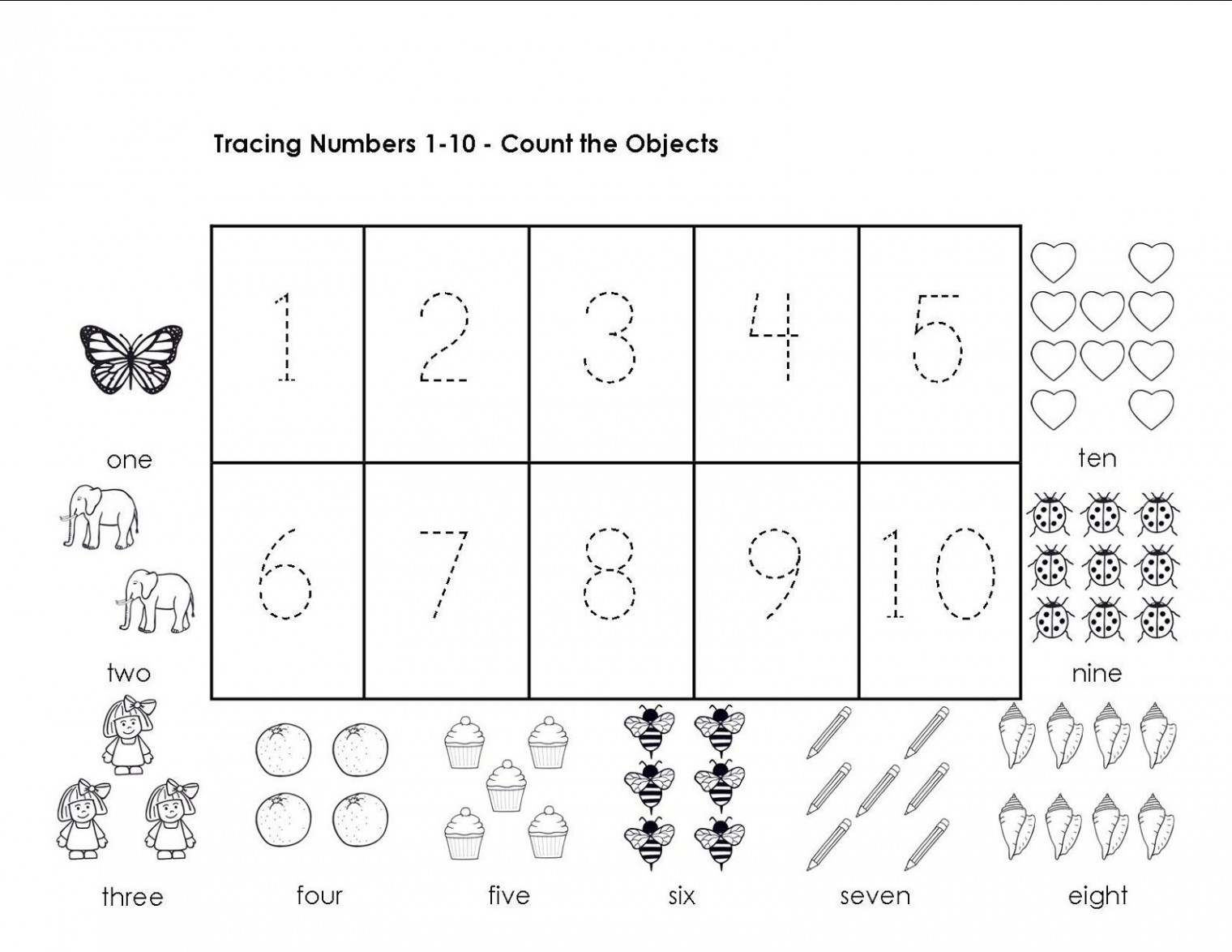 Tracing Numbers -0 Worksheets  Activity Shelter  Preschool