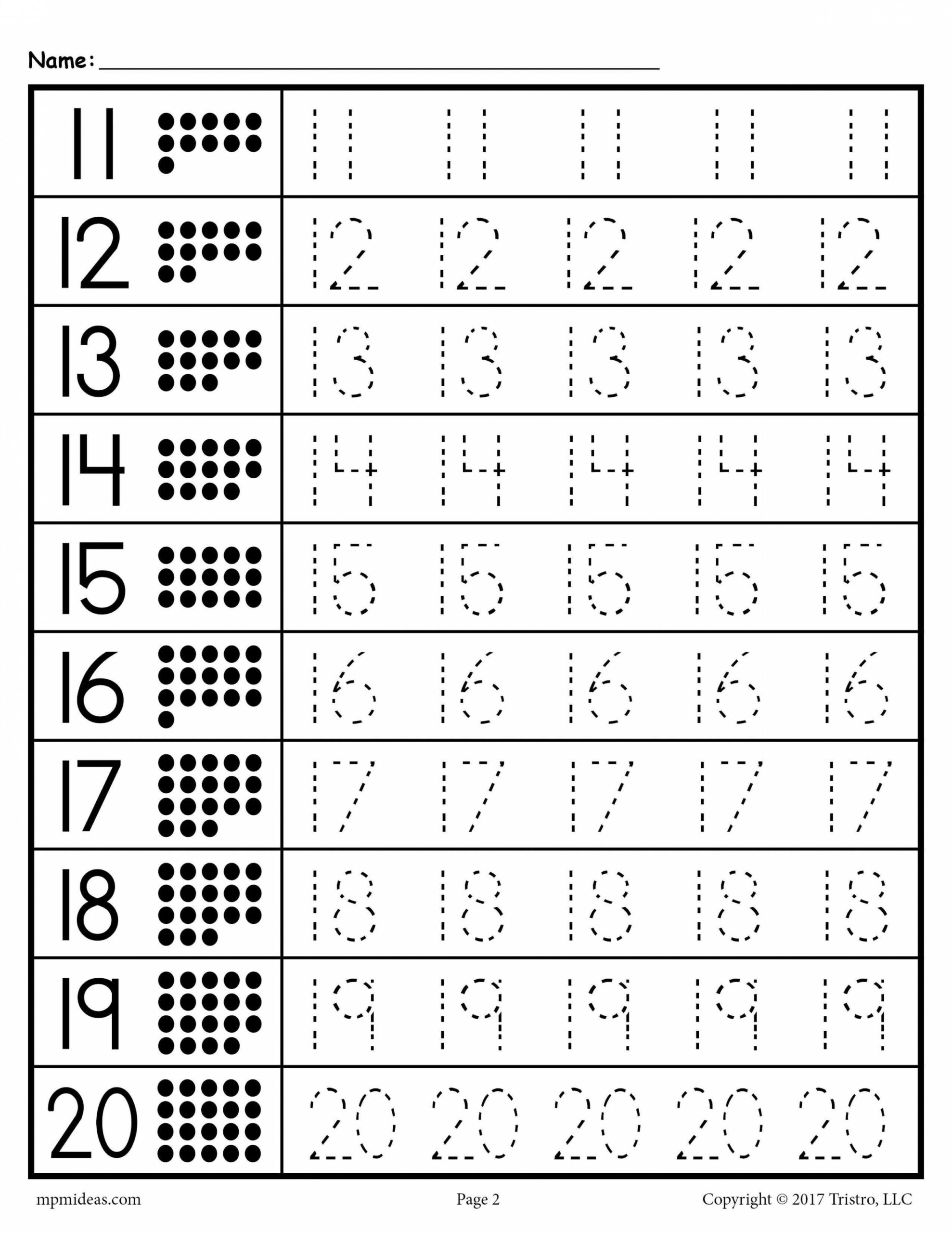 Tracing Worksheets Numbers -!  Tracing worksheets preschool