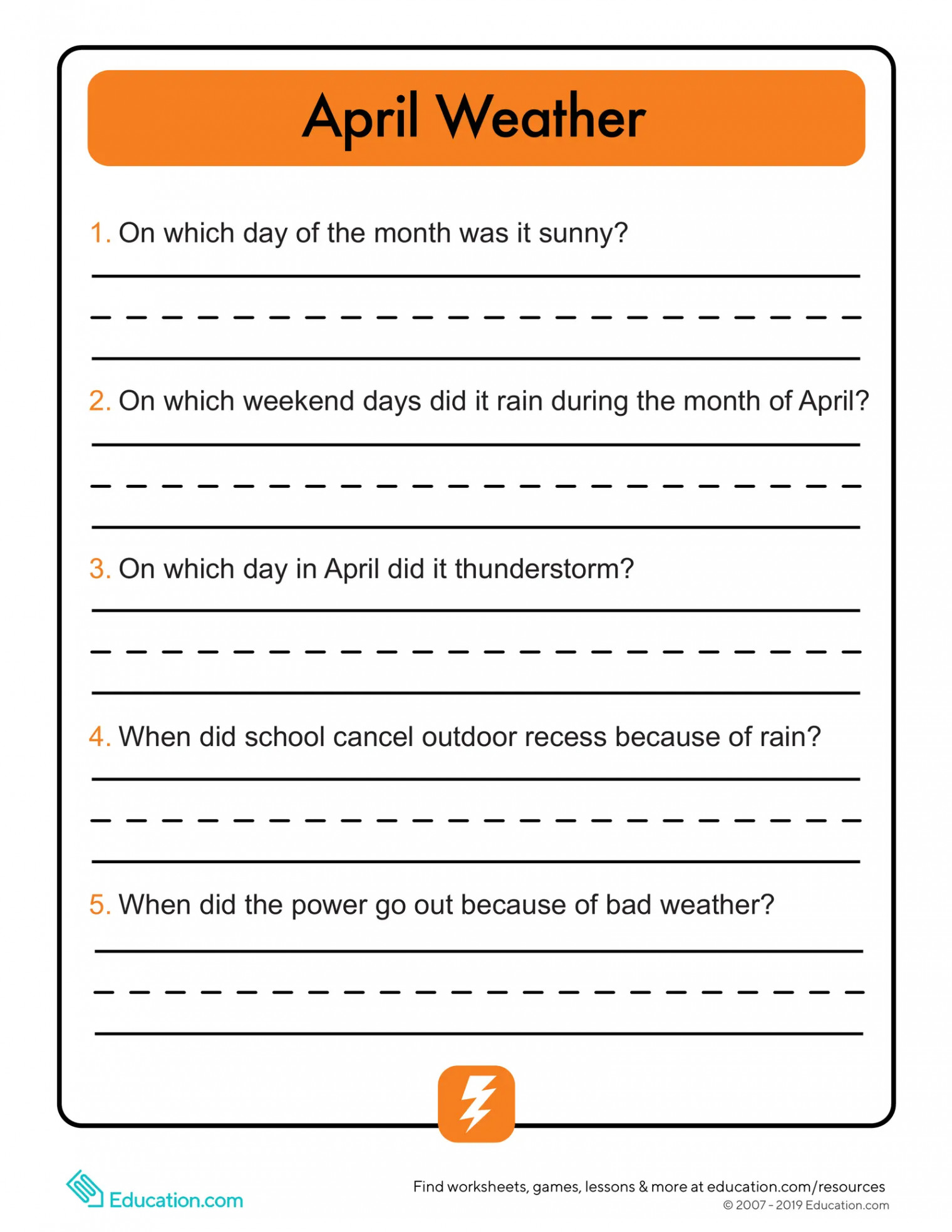 Unit  - Calendar Worksheet Interactive Worksheet – Edform