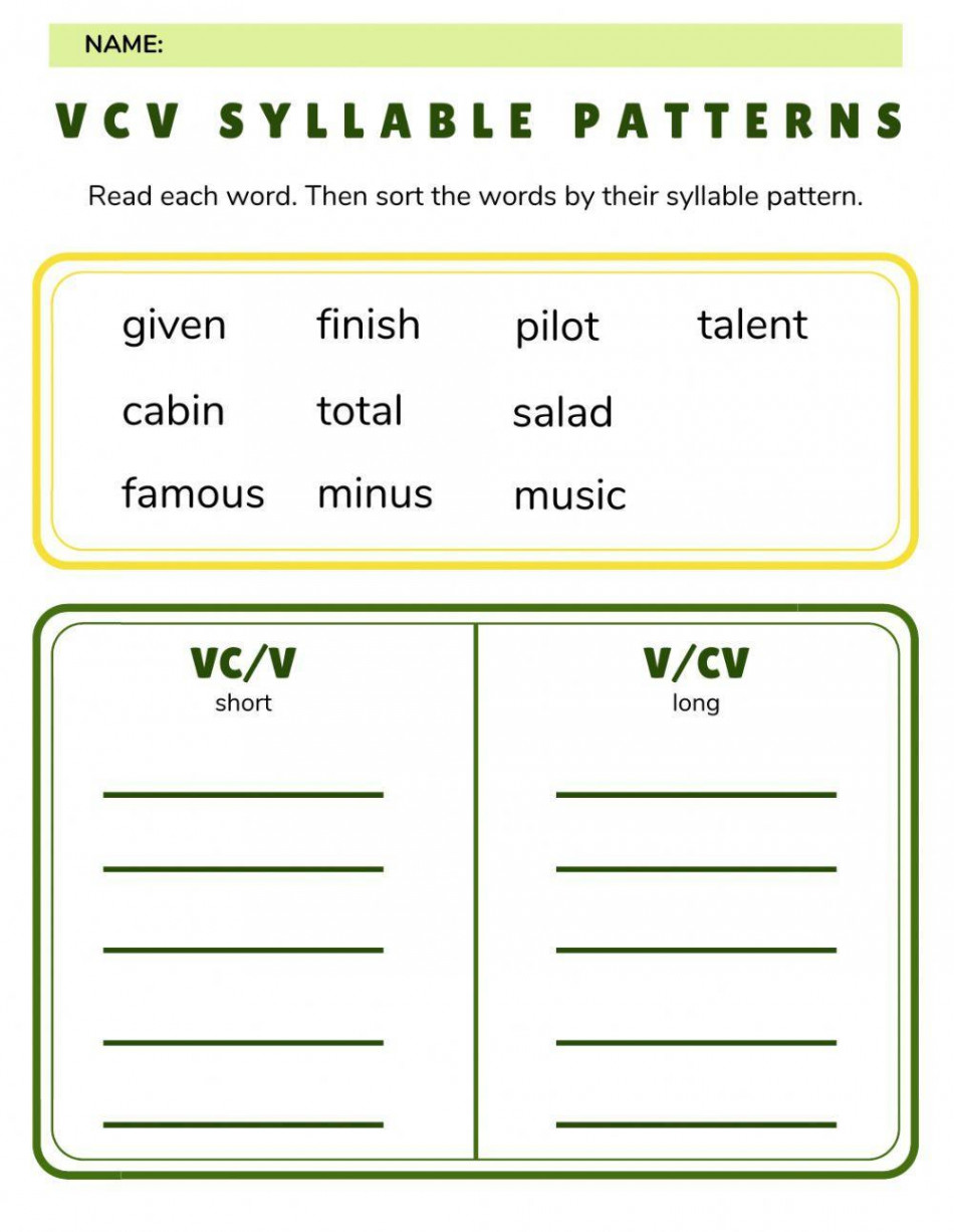 V-cv vc-v worksheet  Live Worksheets