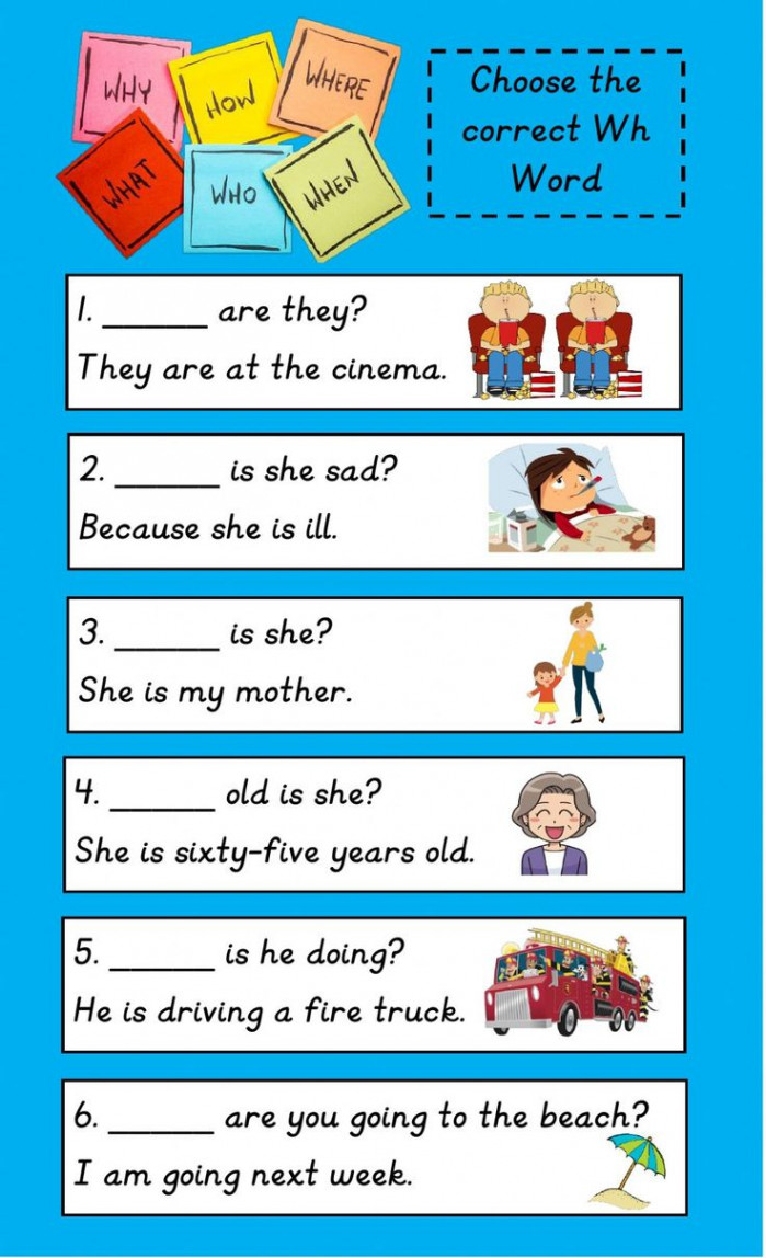 Wh Words worksheet for Grade   nd grade worksheets, Words