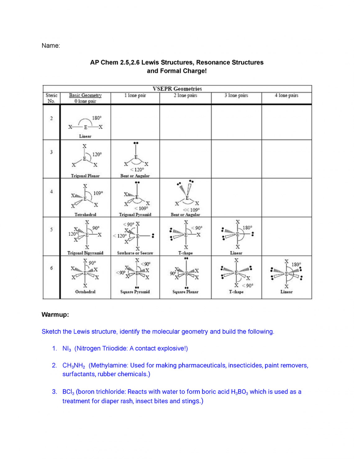 AP Chem .,