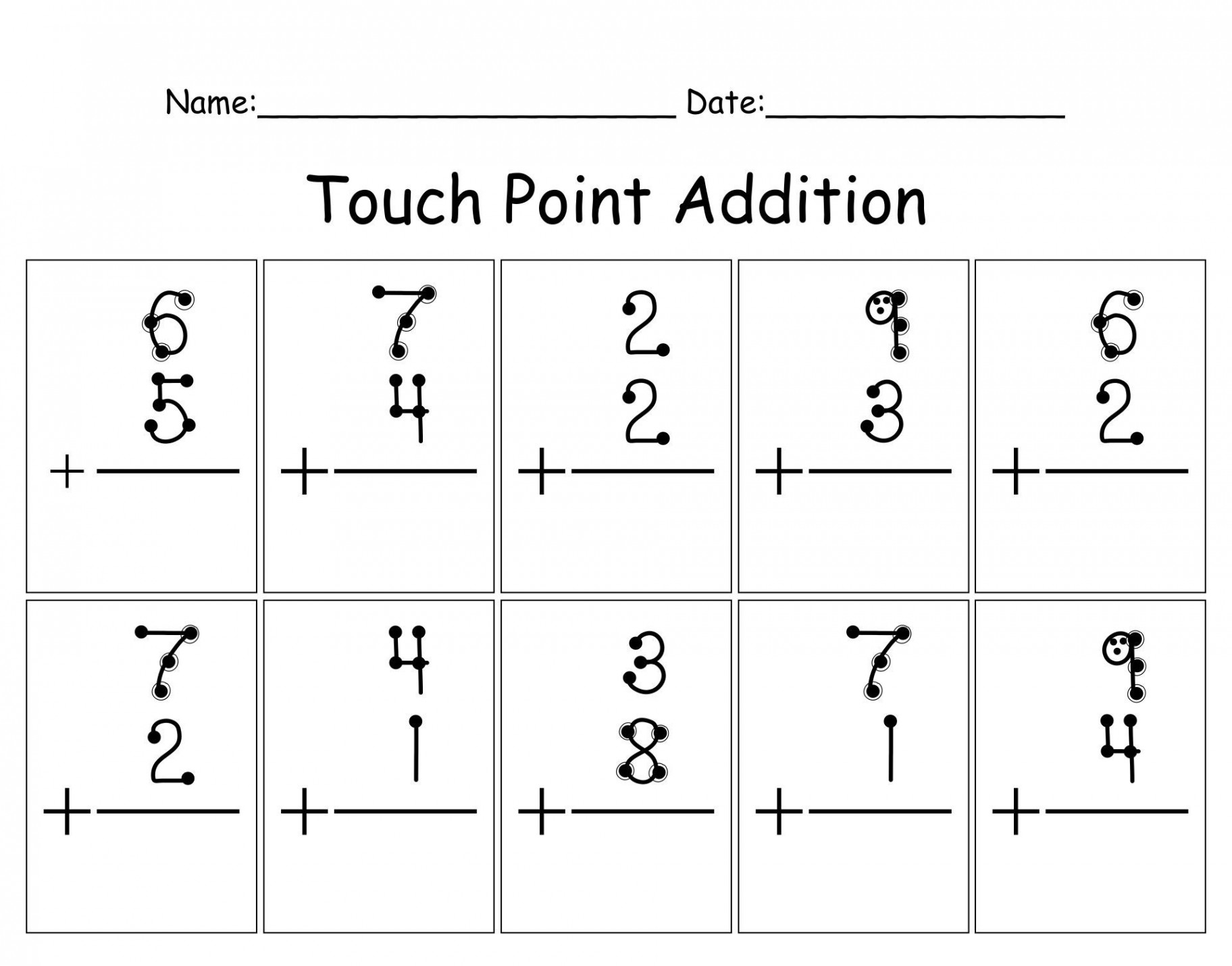 Best TouchMath Numbers   Printable PDF for Free at Printablee