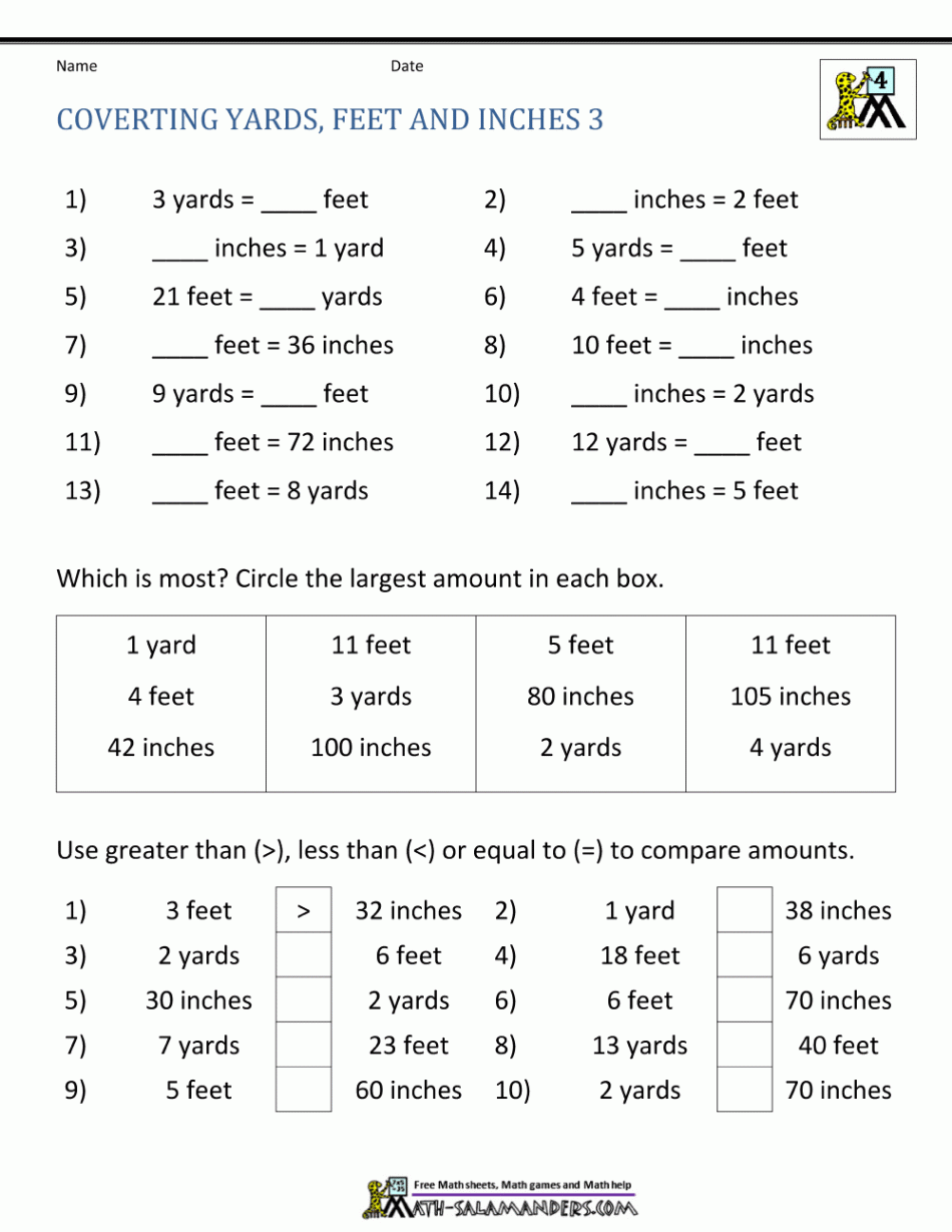 Converting Customary Units