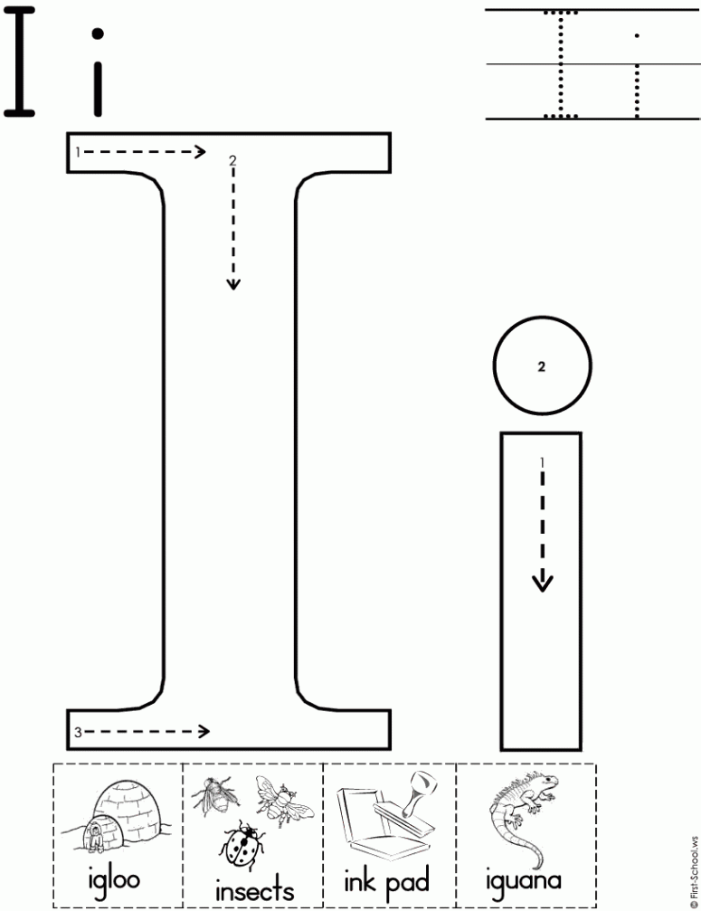 Diapositiva CC  Alphabet preschool, Preschool writing, Letter i