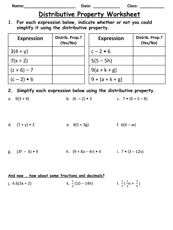 Distributive property worksheet: Fill out & sign online  DocHub