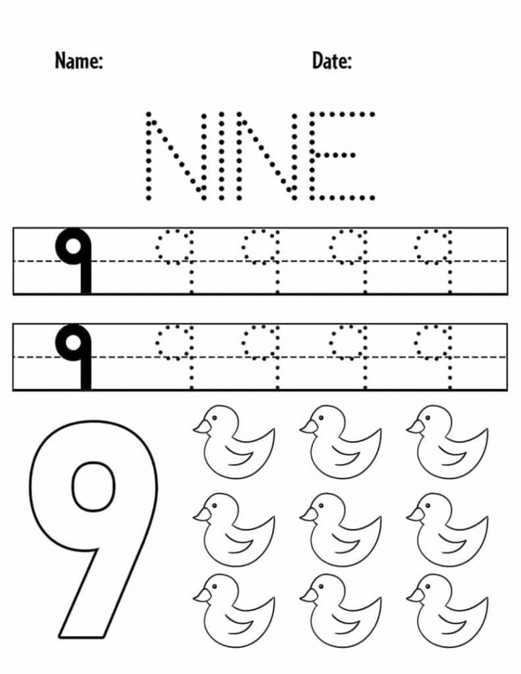 FREE Number  Worksheets for Preschool ⋆ The Hollydog Blog