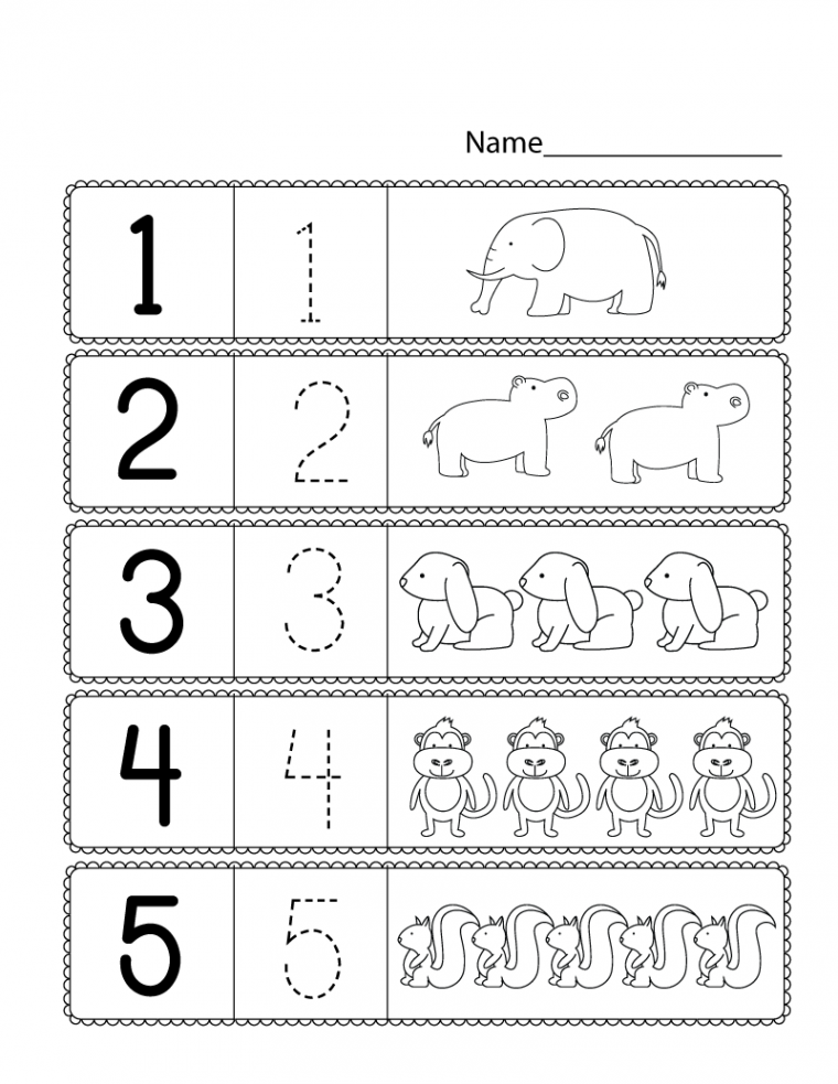 Free Preschool Numbers - Printables  Educative Printable