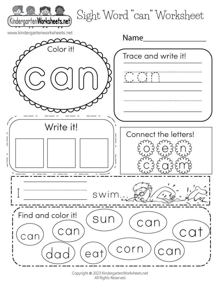 Free Printable Sight Word 