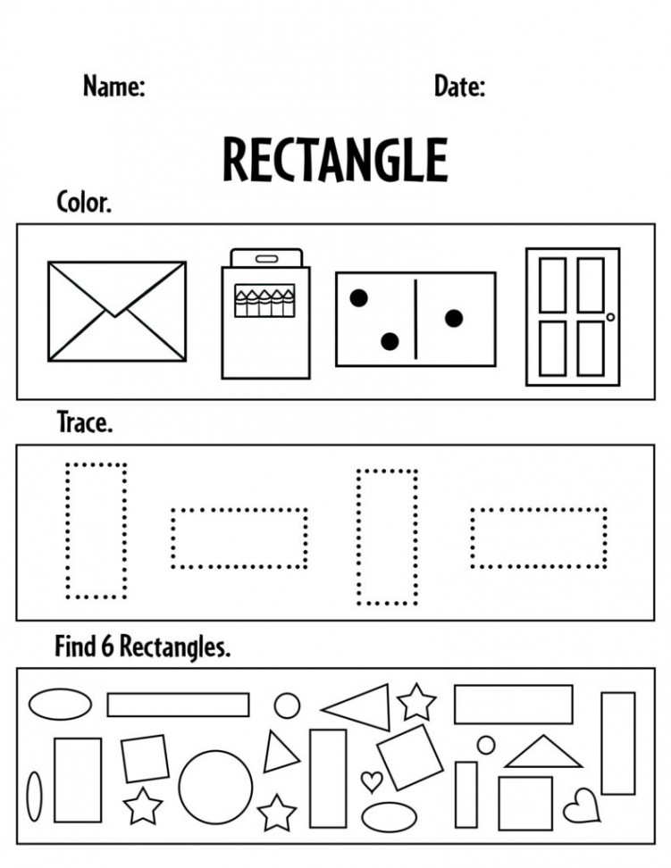 Free Rectangle Worksheets for Preschool! ⋆ The Hollydog Blog