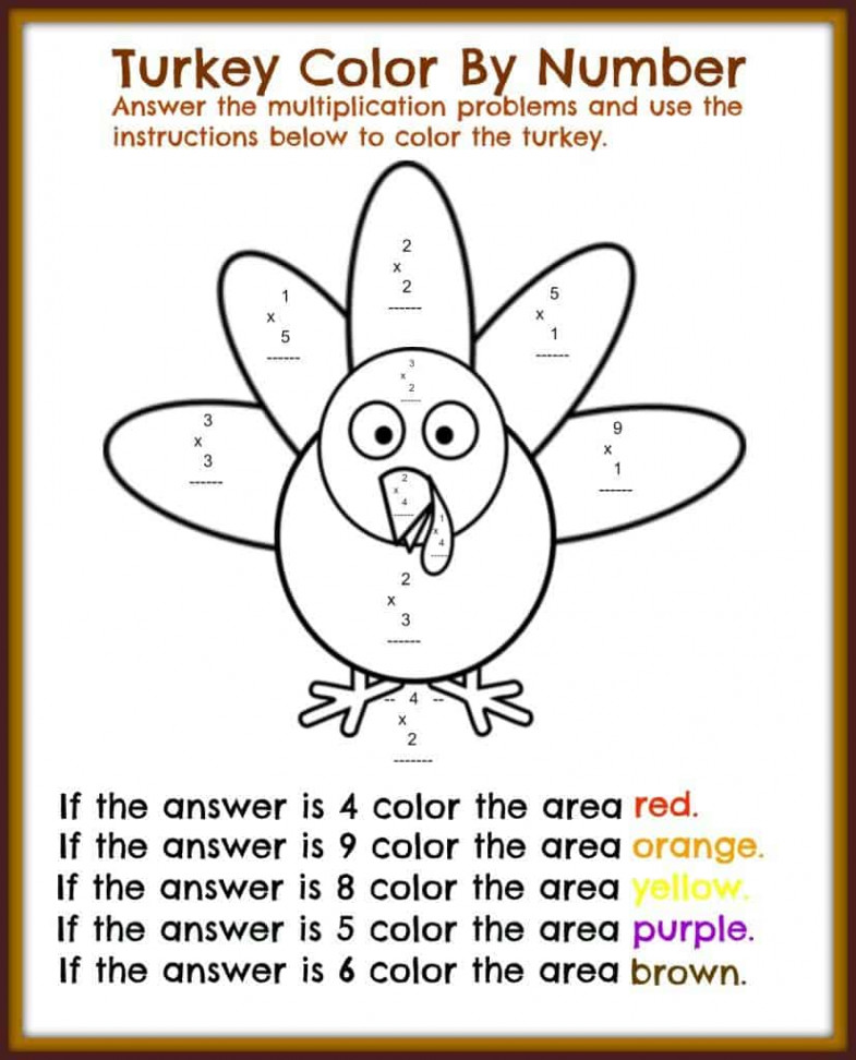 Free Thanksgiving Printable Math Worksheets - Midwest Modern Momma