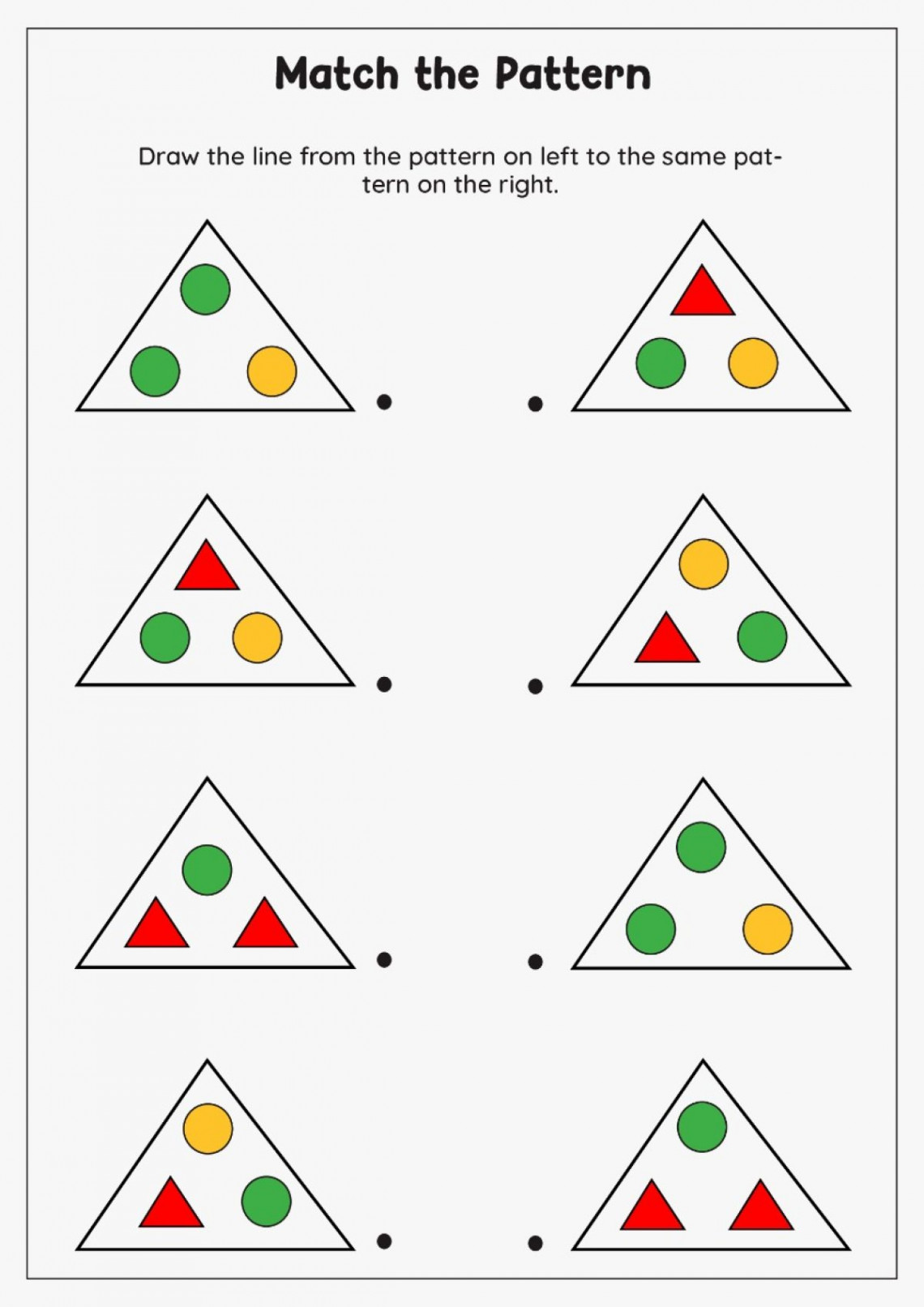 Fun With Pattern Worksheet  Pattern Matching Worksheets For