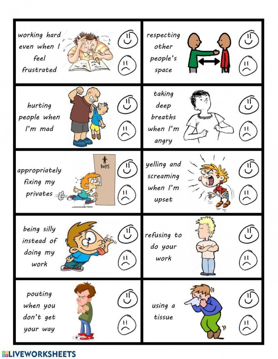 Good Choices vs Bad Choices worksheet  Live Worksheets