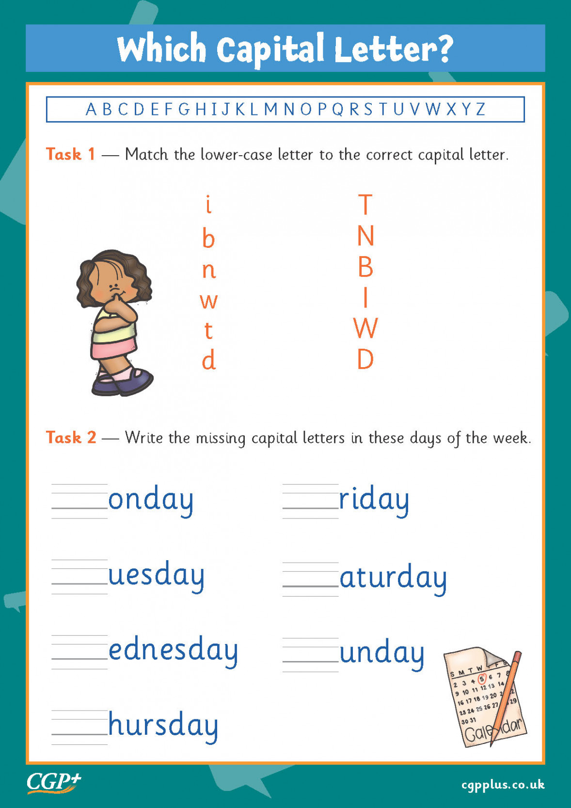 Handwriting — Capital Letters (Year )  CGP Plus