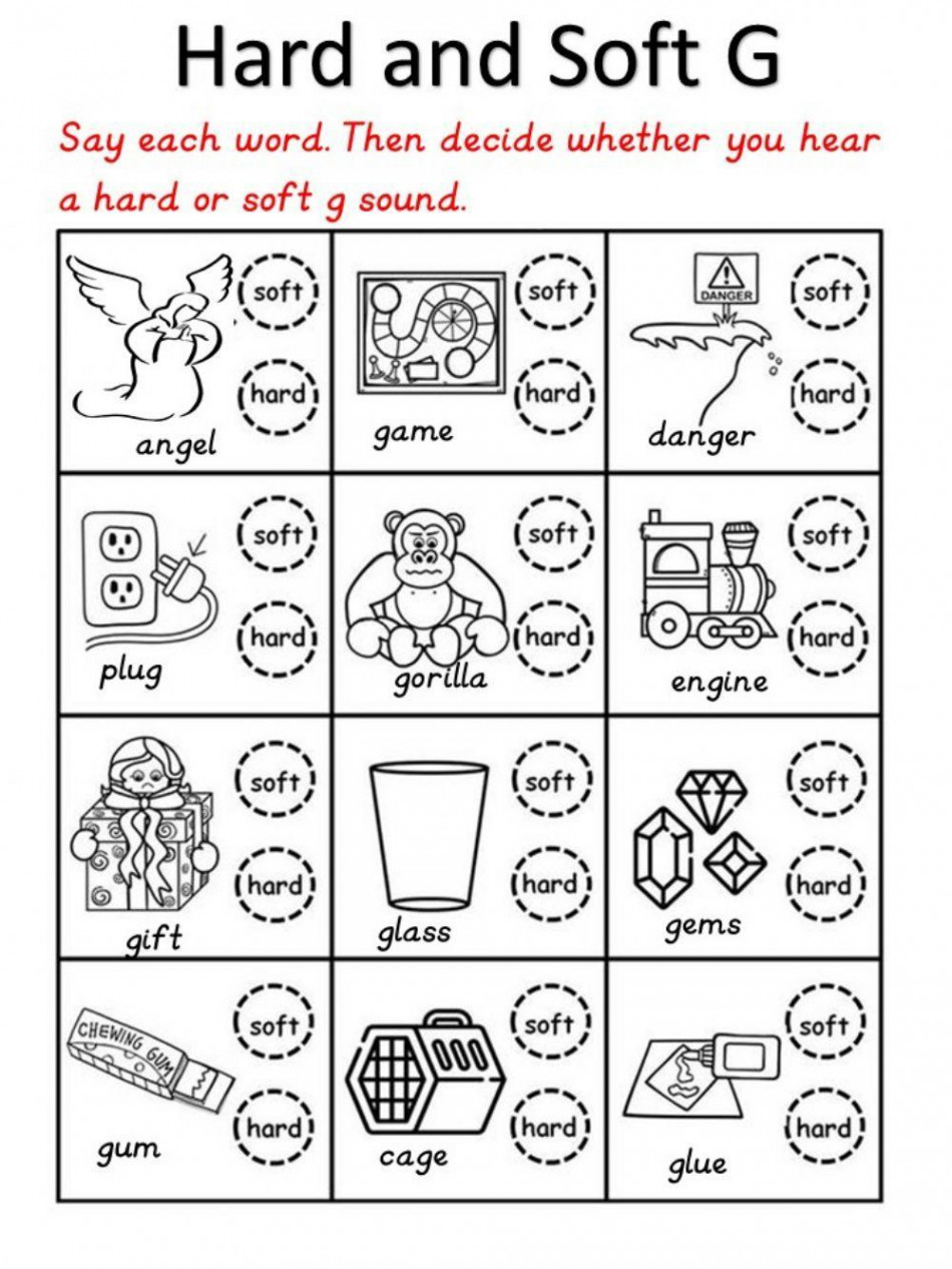 Hard and Soft G activity  Live Worksheets