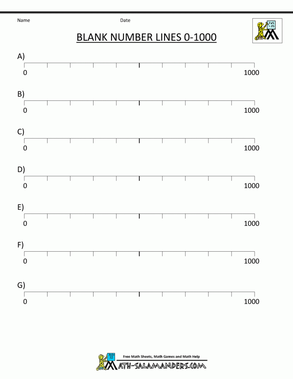 Integer Number Line