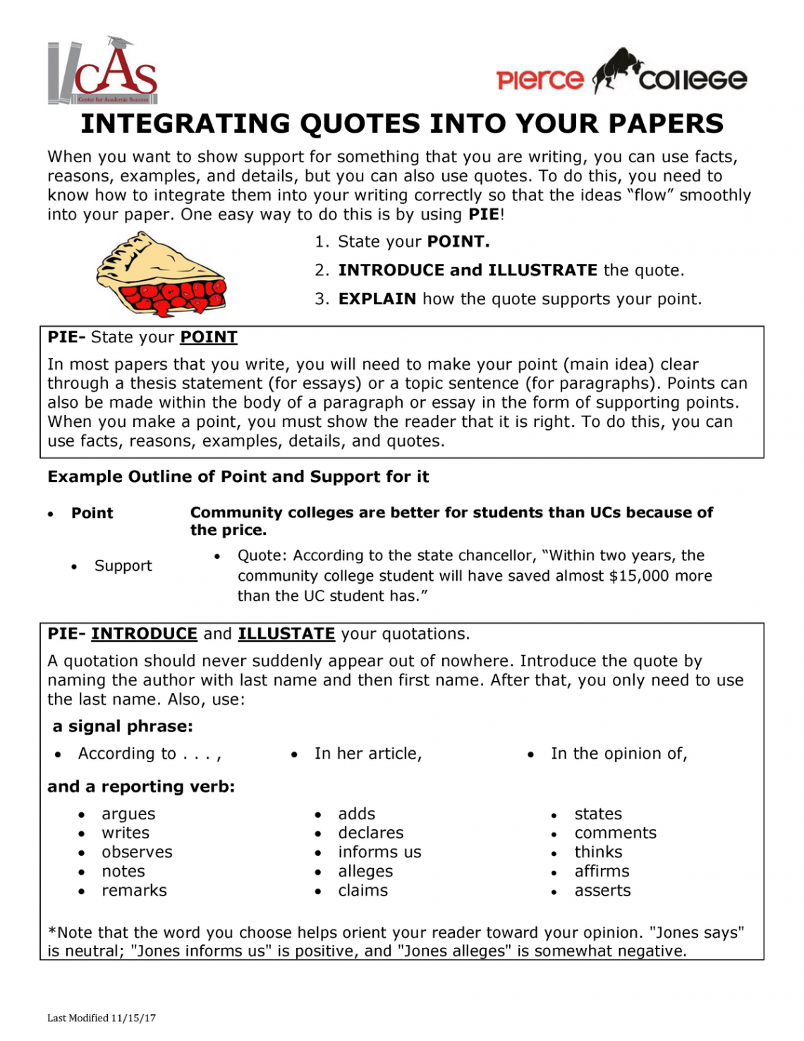 Integrating Quotes - INTEGRATING QUOTES INTO YOUR PAPERS When you