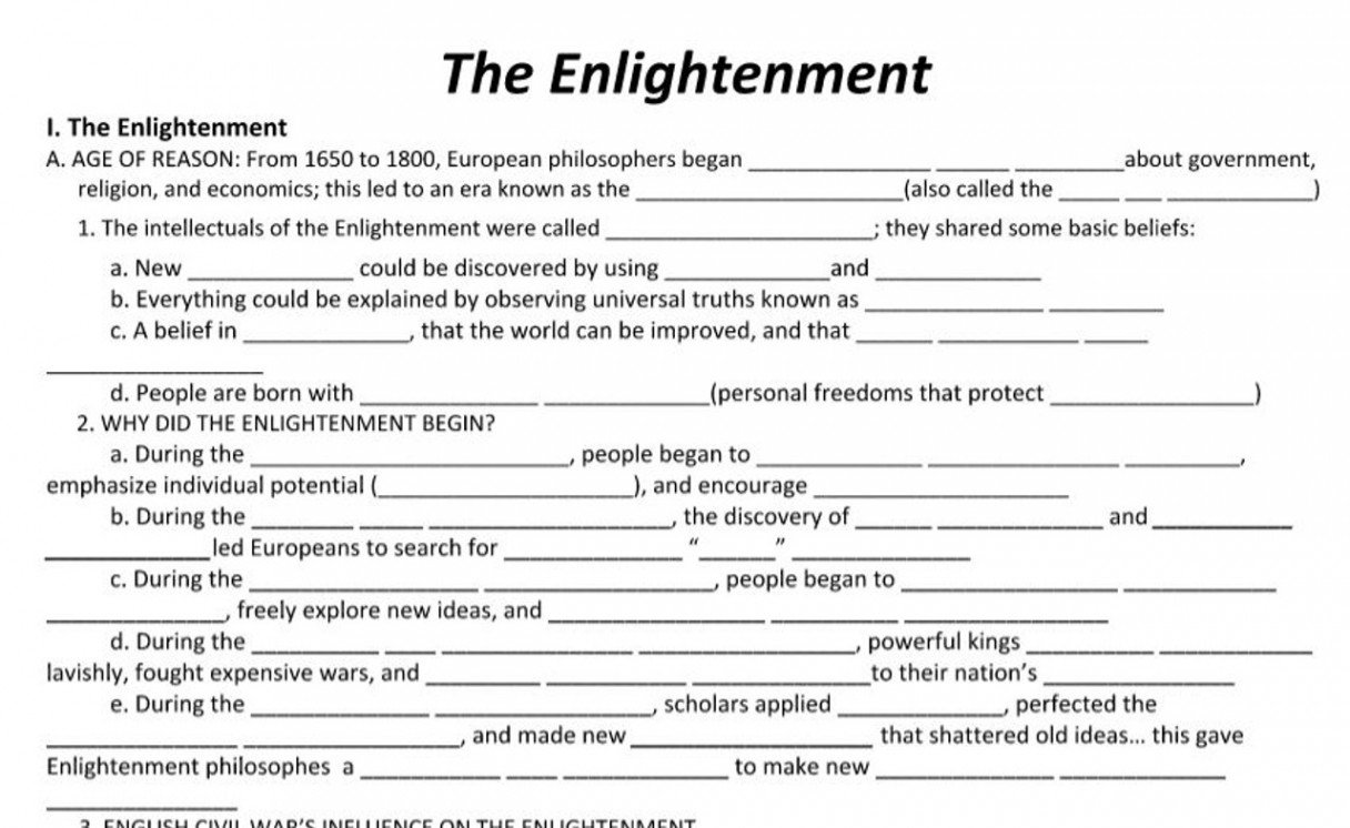 Introduction to the Enlightenment - Amped Up Learning