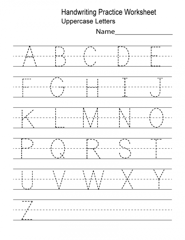 Kindergarten Worksheets PDF Free Download  Handwriting practice