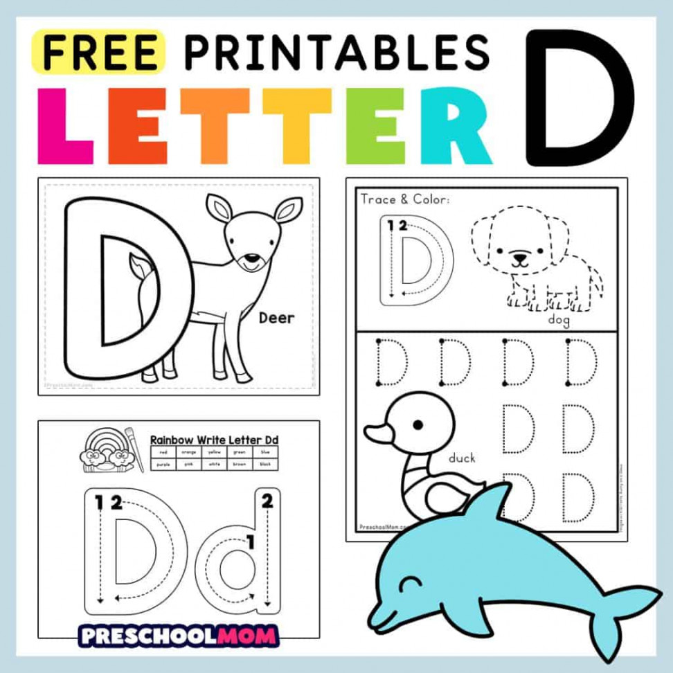 Letter D Preschool Printables - Preschool Mom