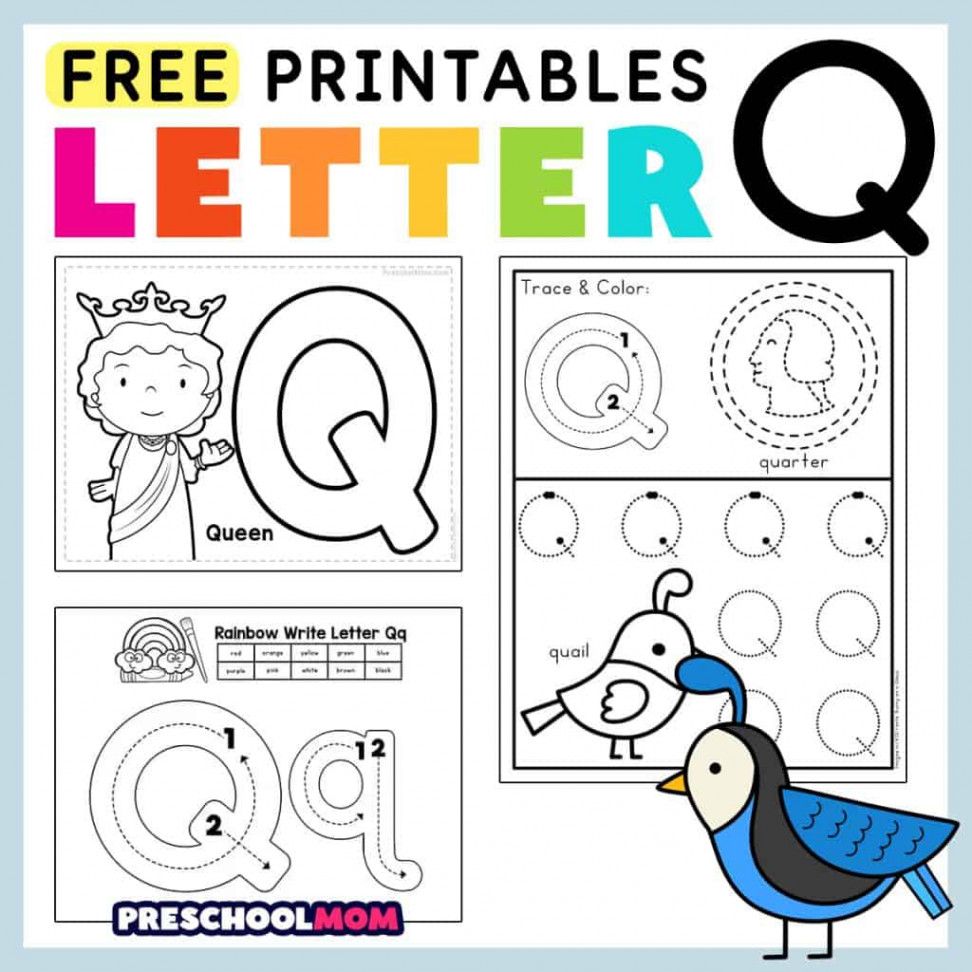 Letter Q Preschool Printables - Preschool Mom