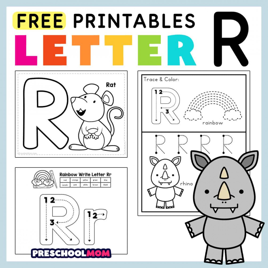 Letter R Preschool Printables - Preschool Mom