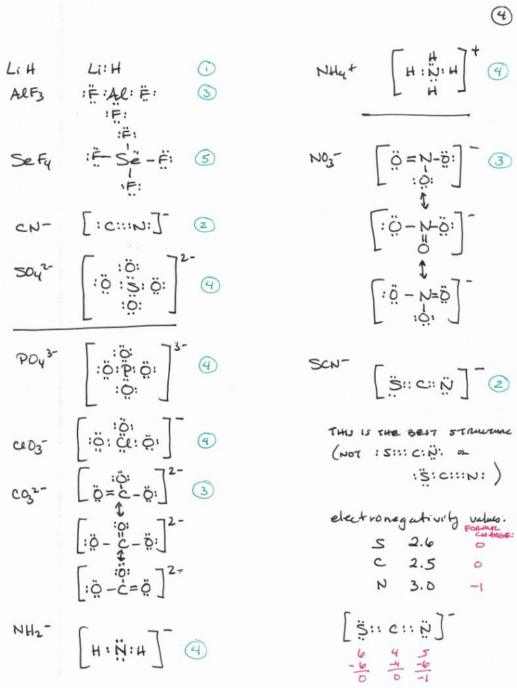 Lewis Structure Practice Worksheet  Chessmuseum Template