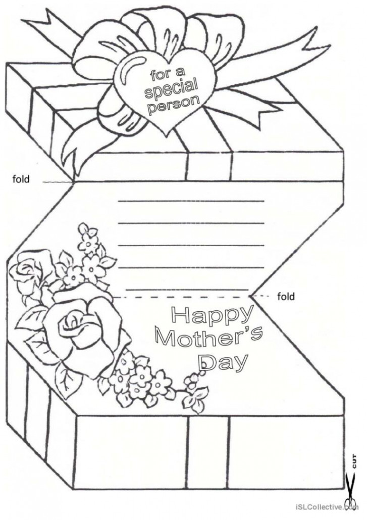 Mother´s Day Card: English ESL worksheets pdf & doc