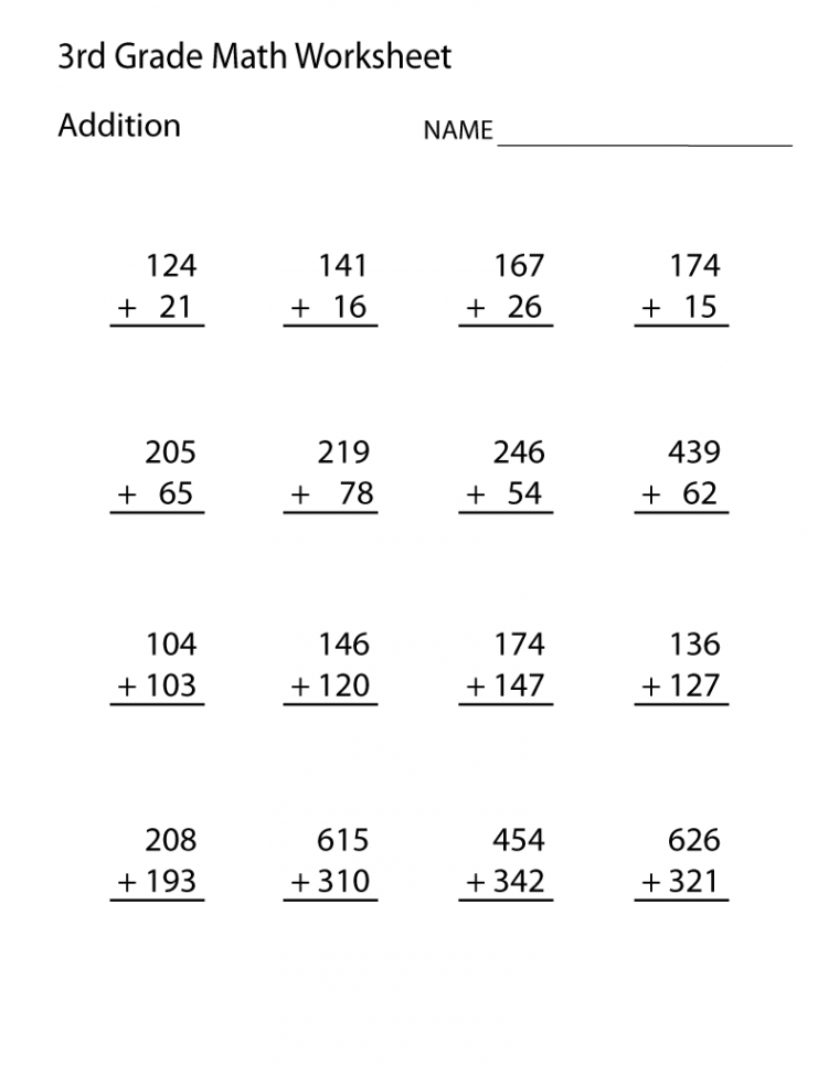 rd Grade Math Worksheets - Best Coloring Pages For Kids  nd