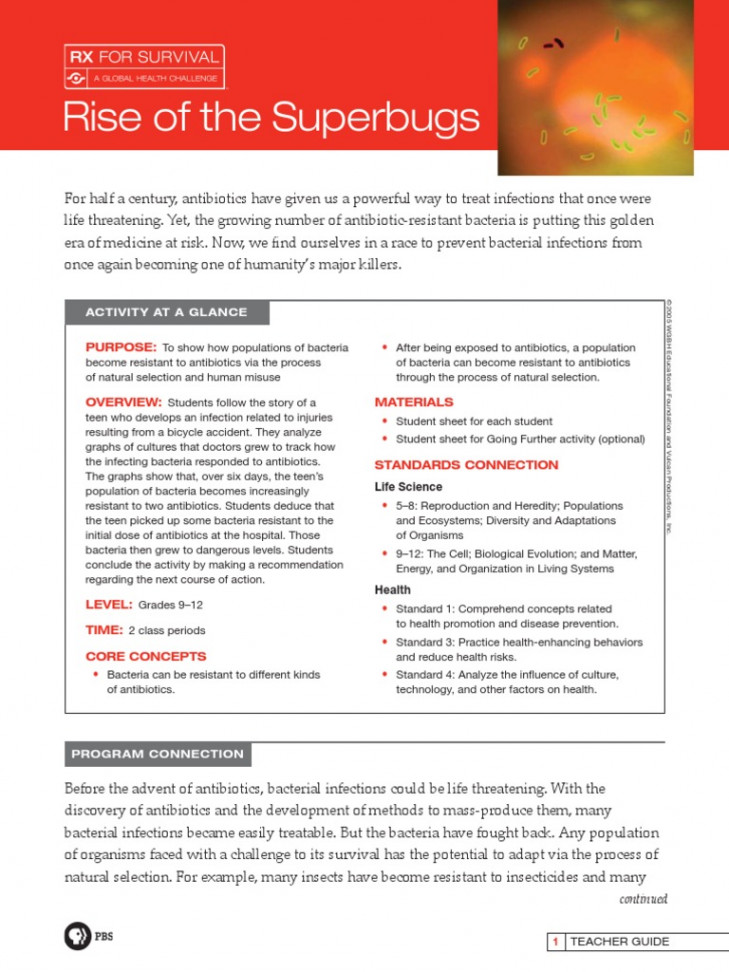 RX Guide Superbugs  PDF  Antimicrobial Resistance  Bacteria