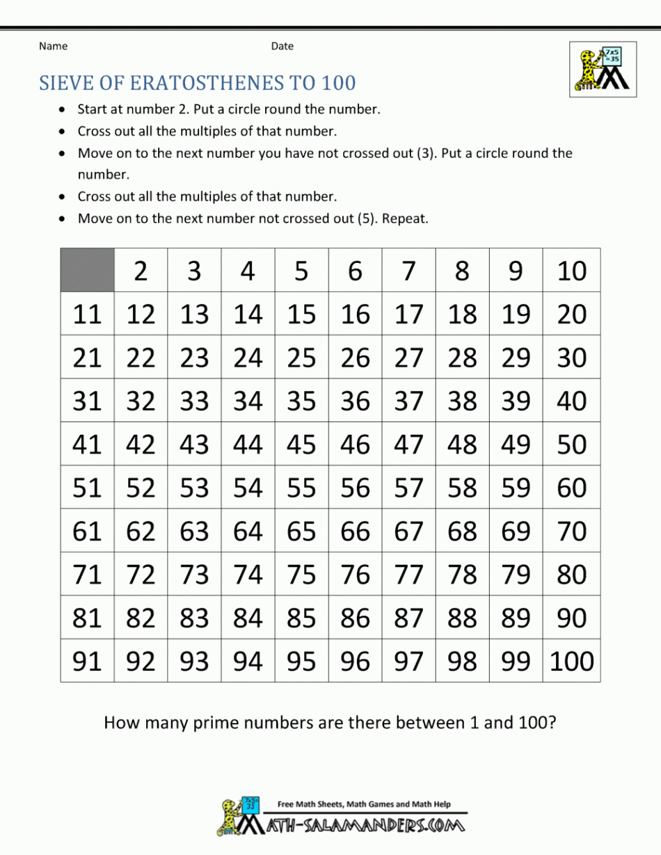 Sieve of Eratosthenes page