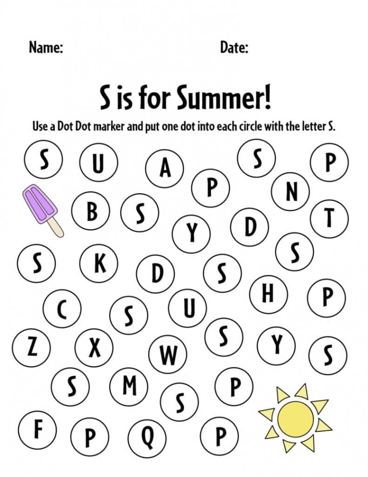 Summer Worksheets for Preschool! ⋆ The Hollydog Blog